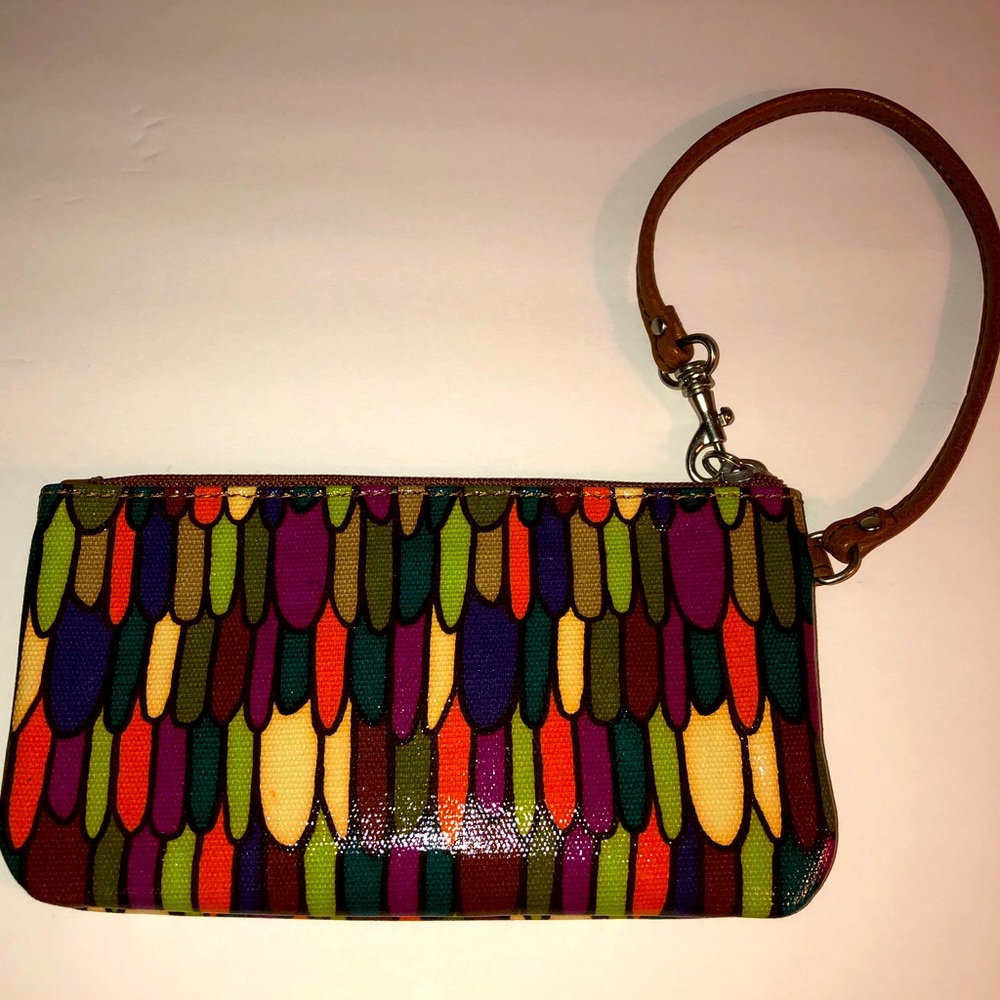 Fossil Multi-Color “Key-Per” Wristlet Clutch Wall… - image 2